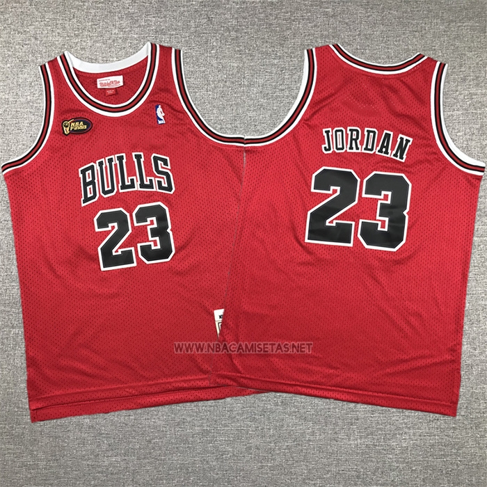 Camiseta Nino Chicago Bulls Michael Jordan NO 23 Mitchell & Ness 1997-98 NBA Finals Rojo